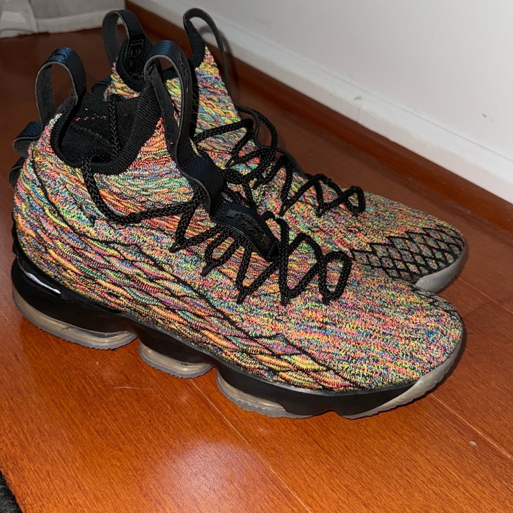 Nike Lebron 15 Multi-color Black fruity pebbles sneakers